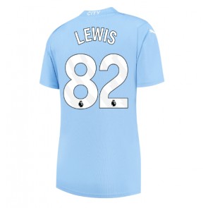 Manchester City Rico Lewis #82 Hemmatröja Dam 2023-24 Kortärmad